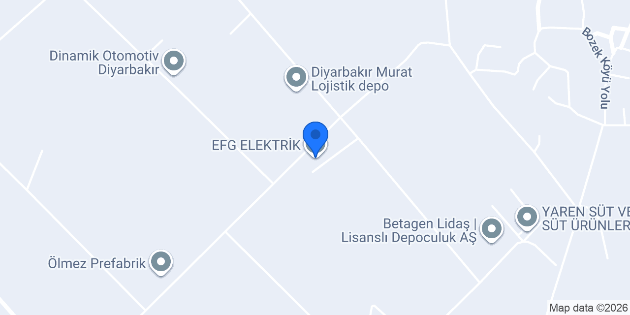 EFG ELEKTRİK konumu