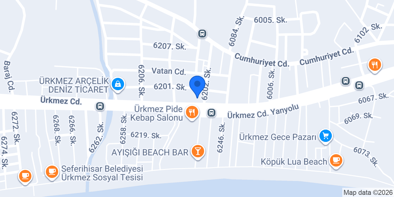 Ürkmez Altın Sigorta konumu
