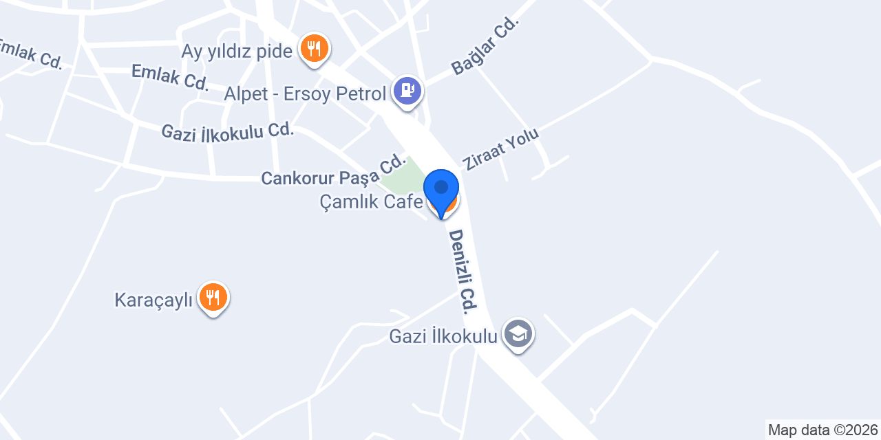Çamlık Cafe konumu