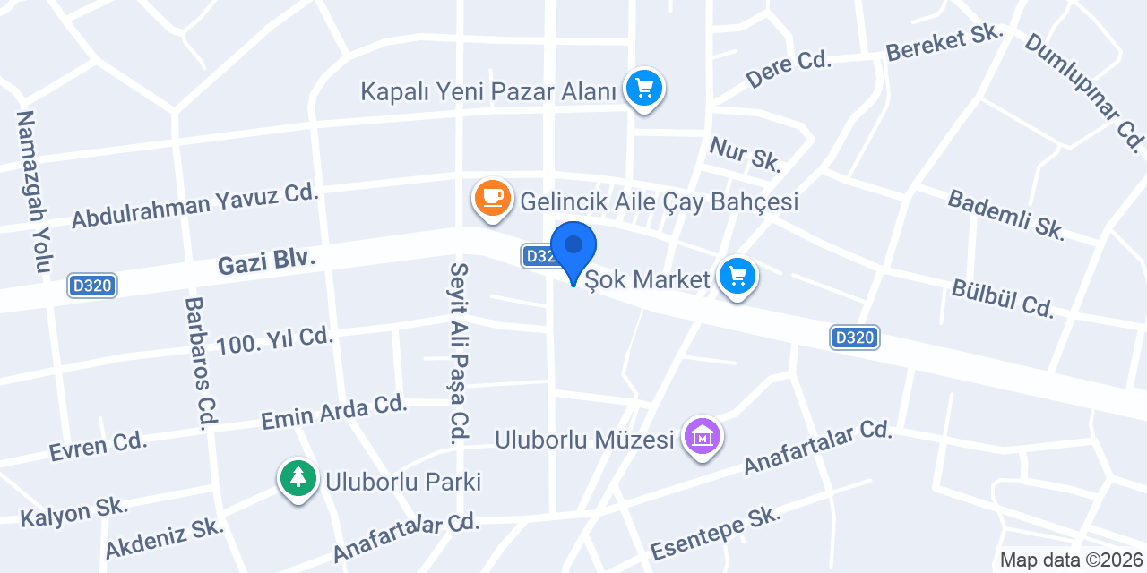 Uluborlu Seyahat konumu