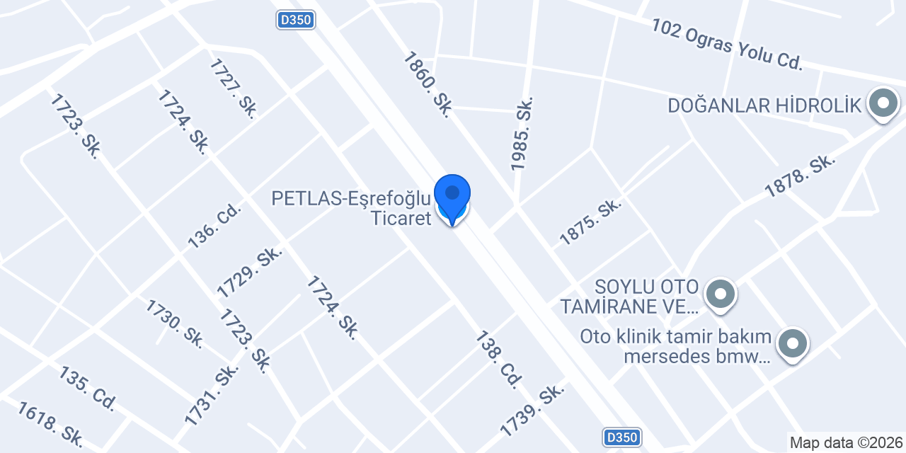 PETLAS-Eşrefoğlu Ticaret konumu