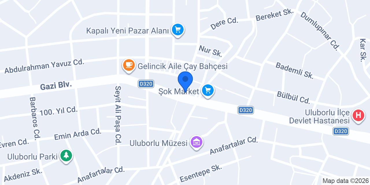 Devlet Hastanesi konumu