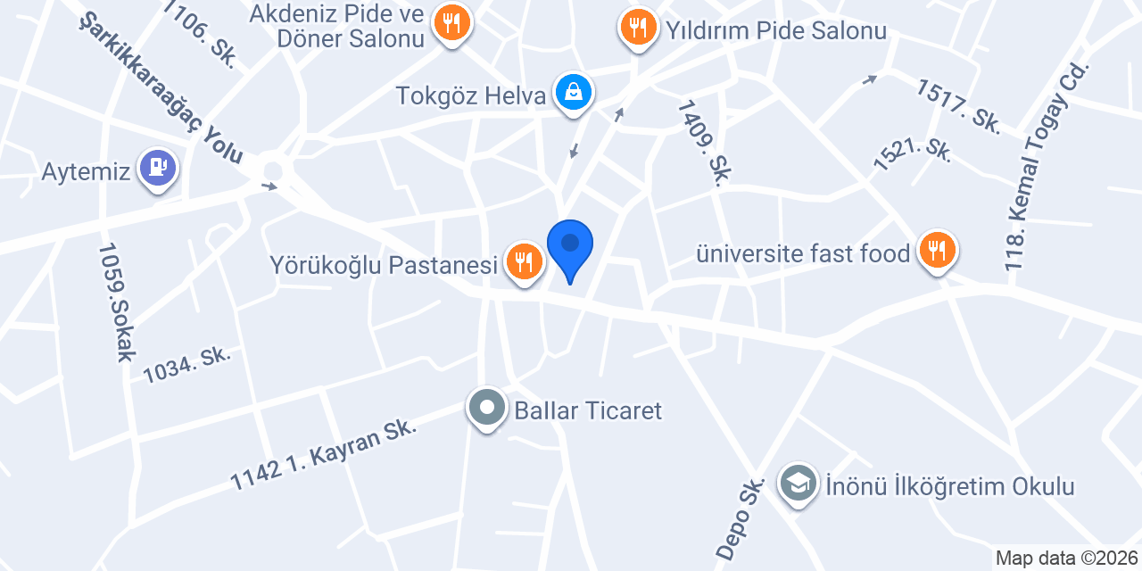 Tadım Restaurant konumu