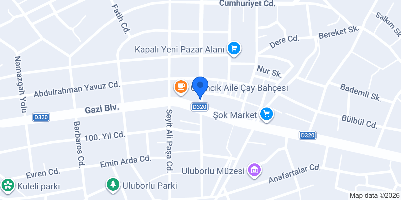 Zafer Taksi konumu
