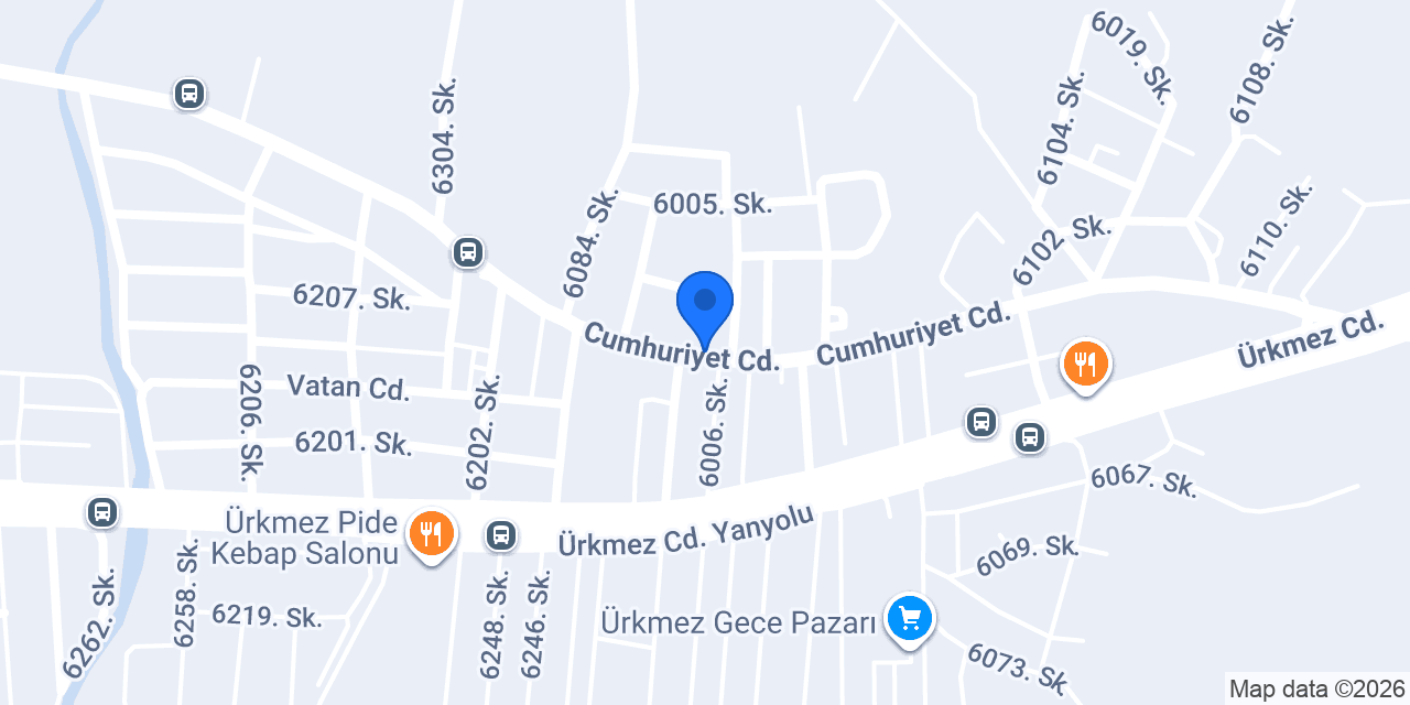 Ürkmez Petshop Yemci konumu