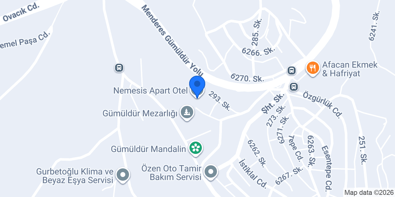 Nemesis Apart Otel konumu
