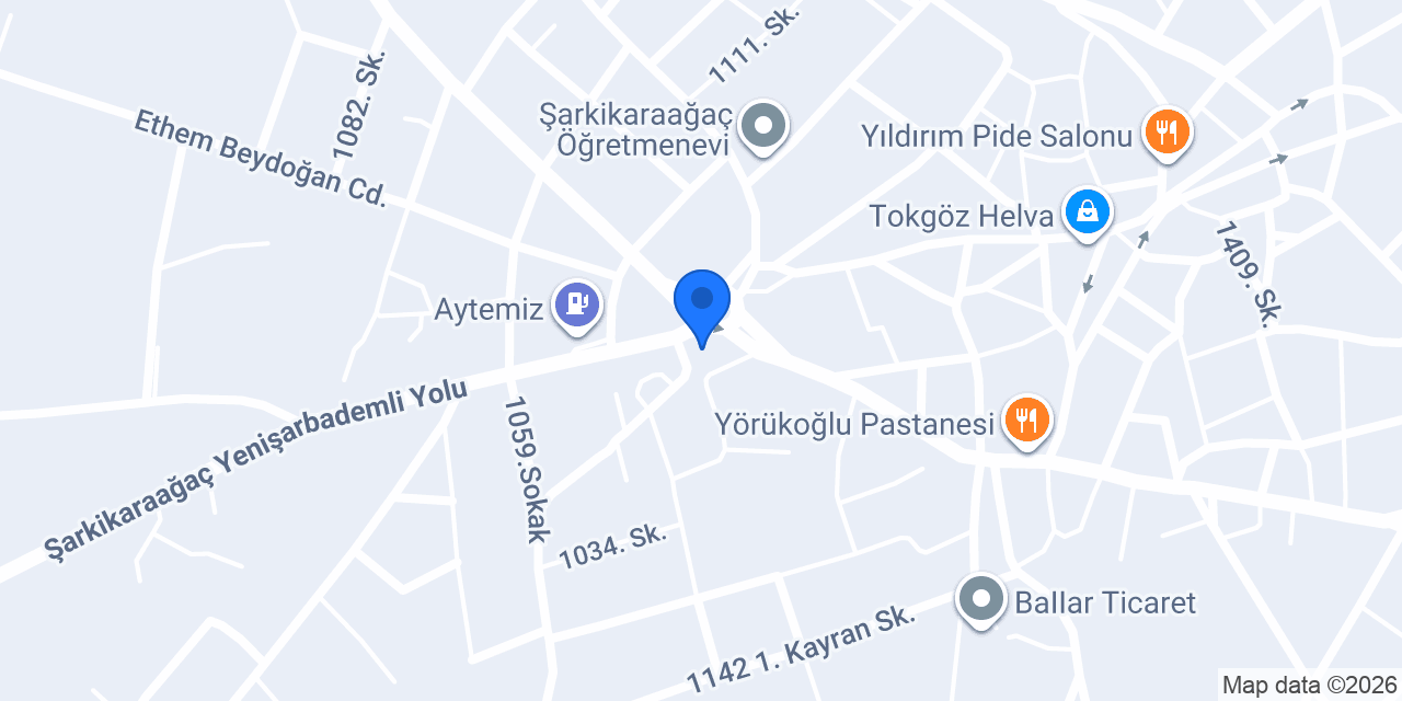 Şarkikaraağaç Müftülüğü konumu