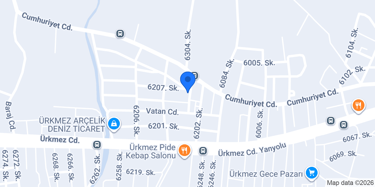 Elit Bayan Kuaförü Ürkmez konumu