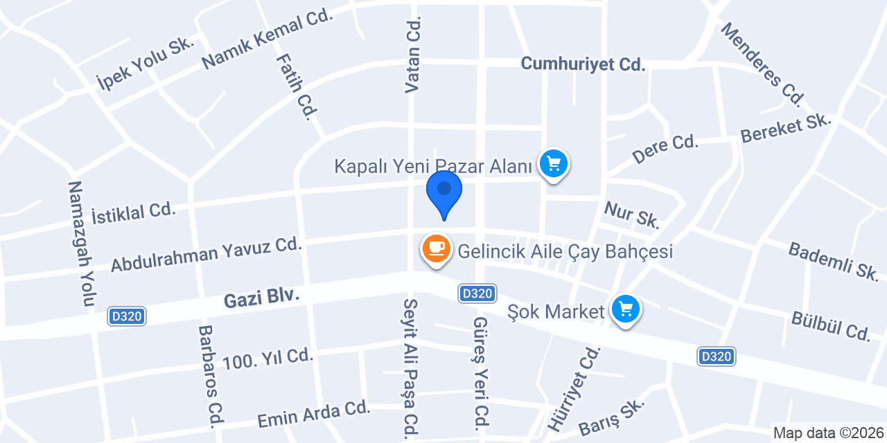 Deveci Merkez Ekmek ve Pidecilik konumu