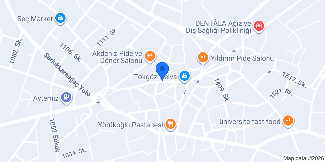 Halkbank Şarkikaraağaç Şubesi konumu