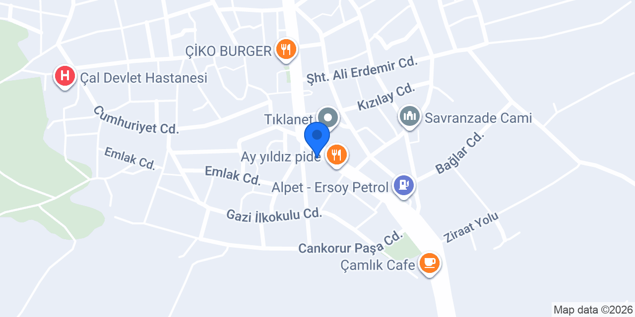 Çal-ifornia Büfe konumu