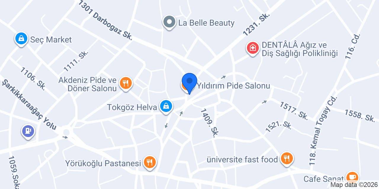 Yıldırım Pide Salonu konumu