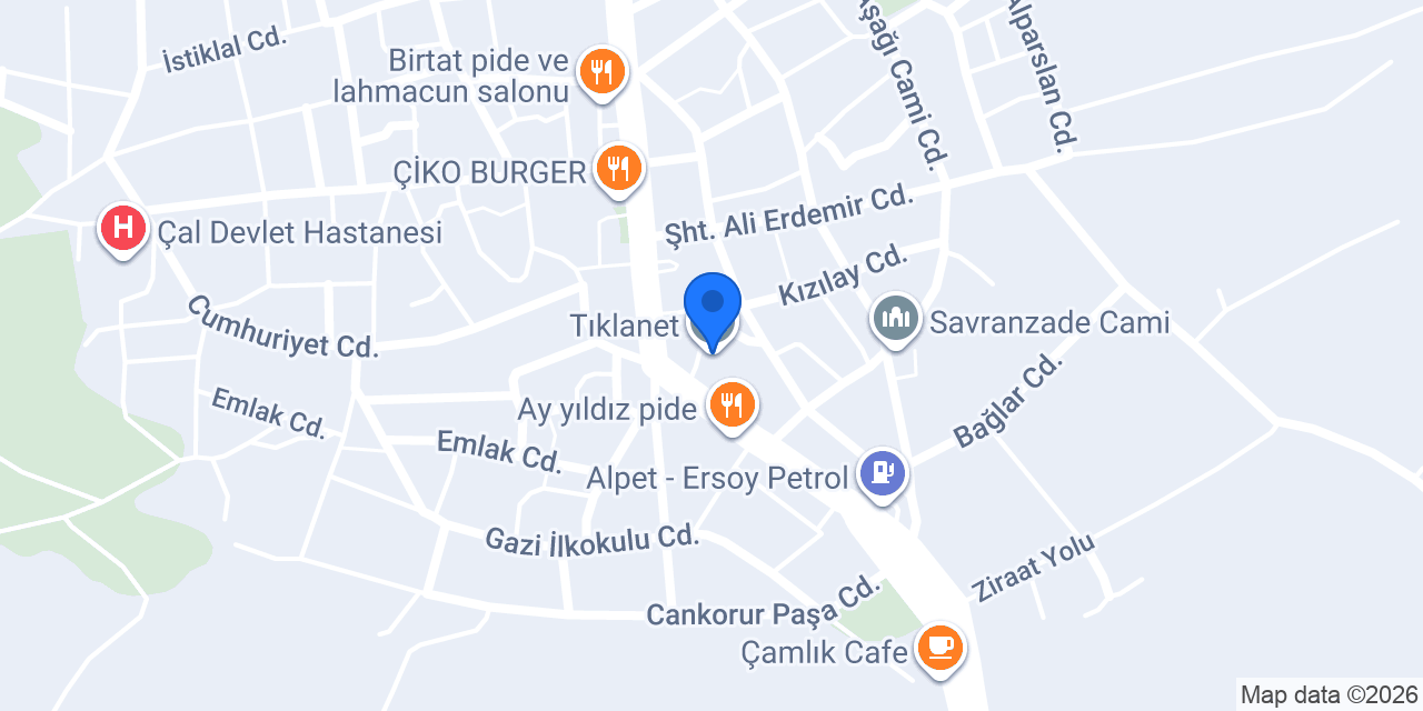 Tıklanet konumu