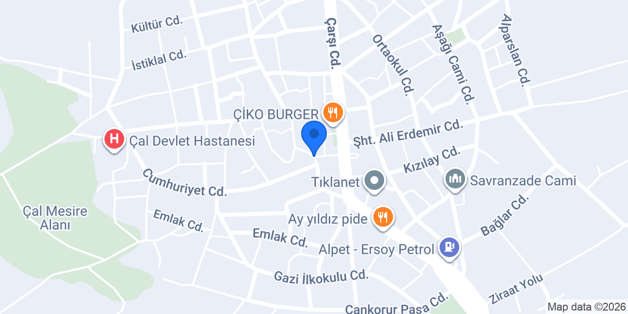 Dedeler Oyun Salonu konumu