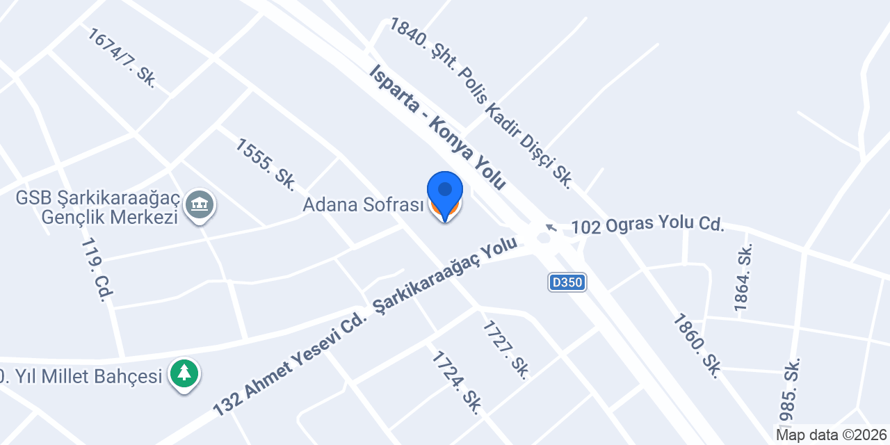 Adana Sofrası konumu