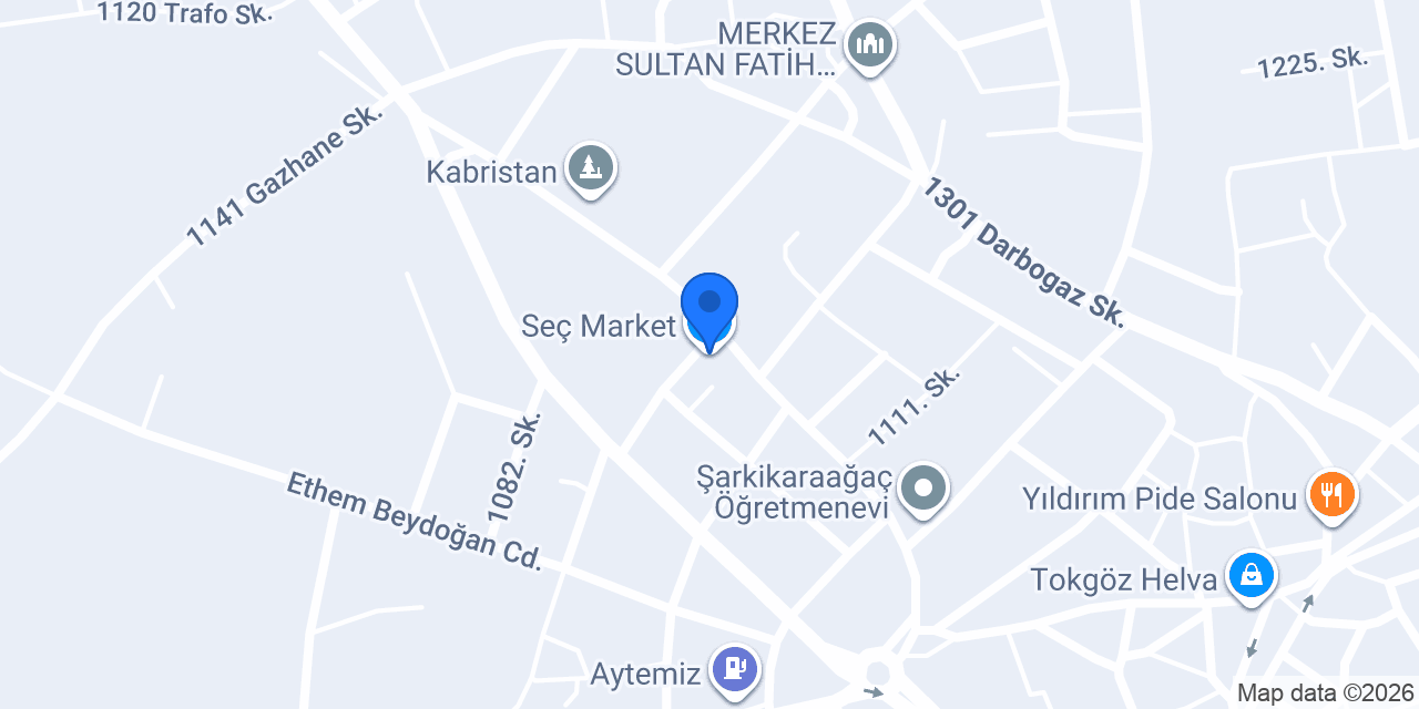 Seç Market konumu