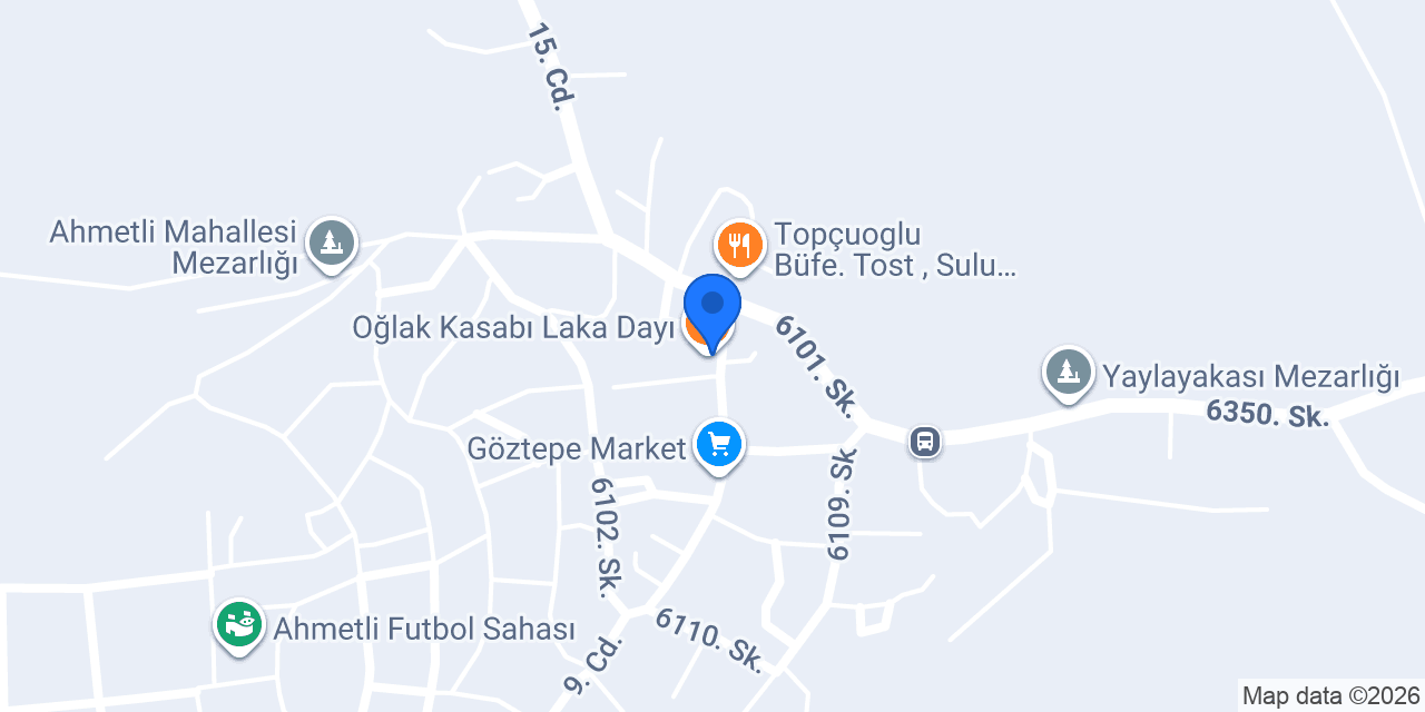 Oğlak Kasabı Laka Dayı konumu