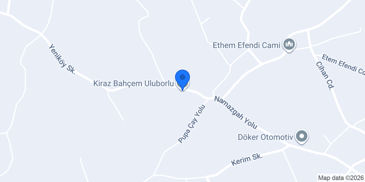 Kiraz Bahçem Uluborlu konumu
