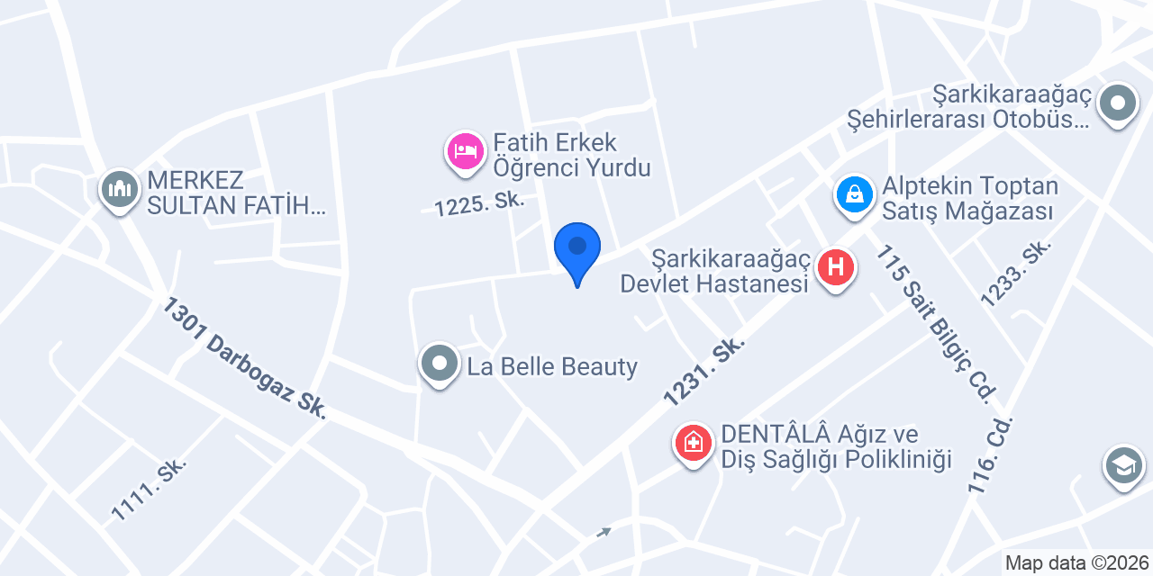 Süslü kasabı konumu