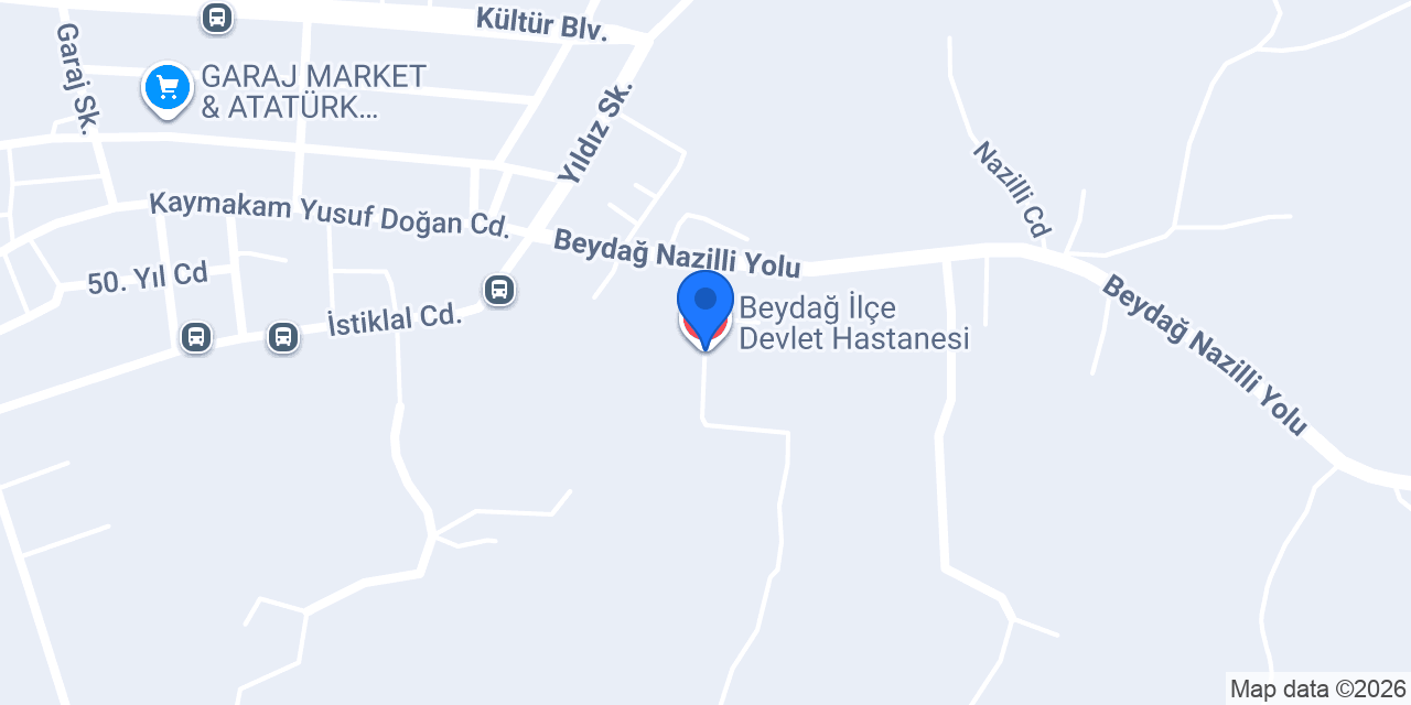 Beydağ İlçe Devlet Hastanesi konumu