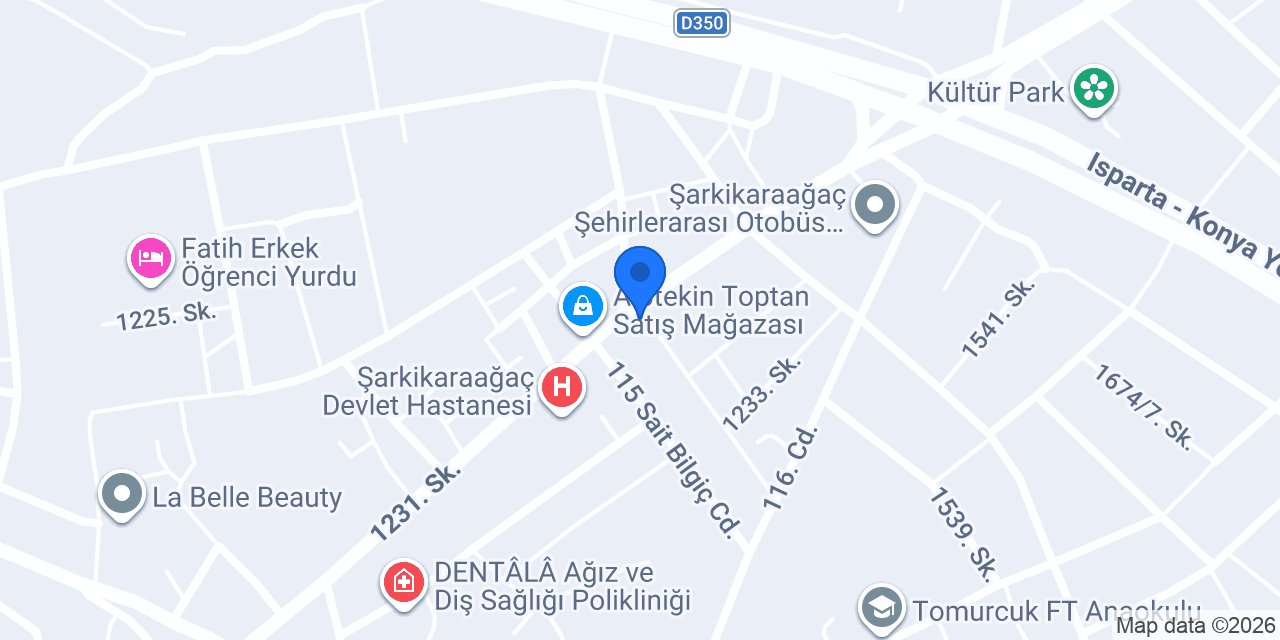 Şarkikaraağaç Pizzamia konumu