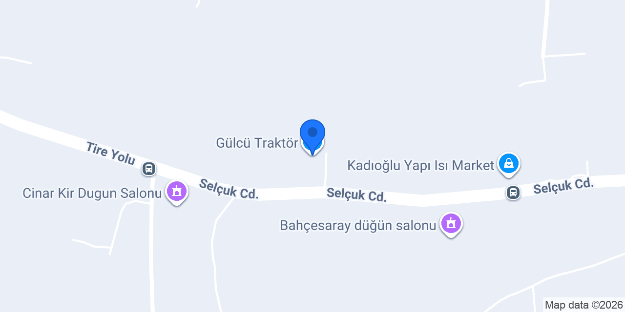 Gülcü Traktör konumu