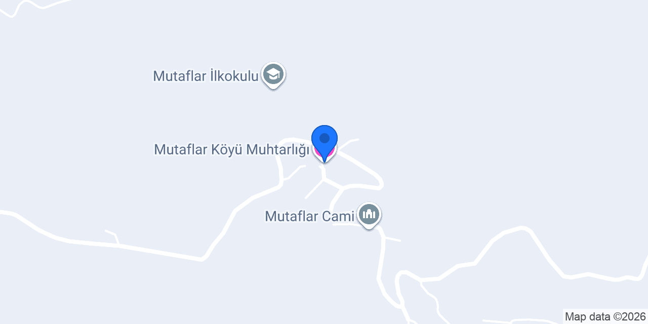 Mutaflar Köyü Muhtarlığı konumu