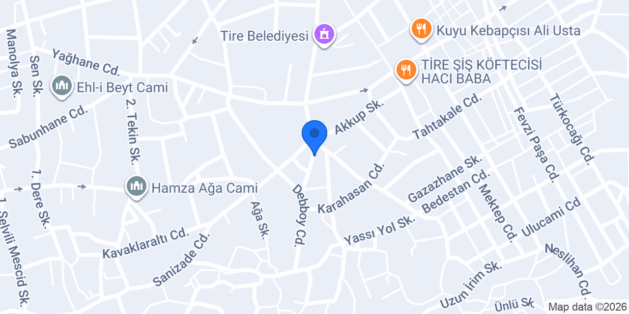 Umut Unlu Mamulleri konumu