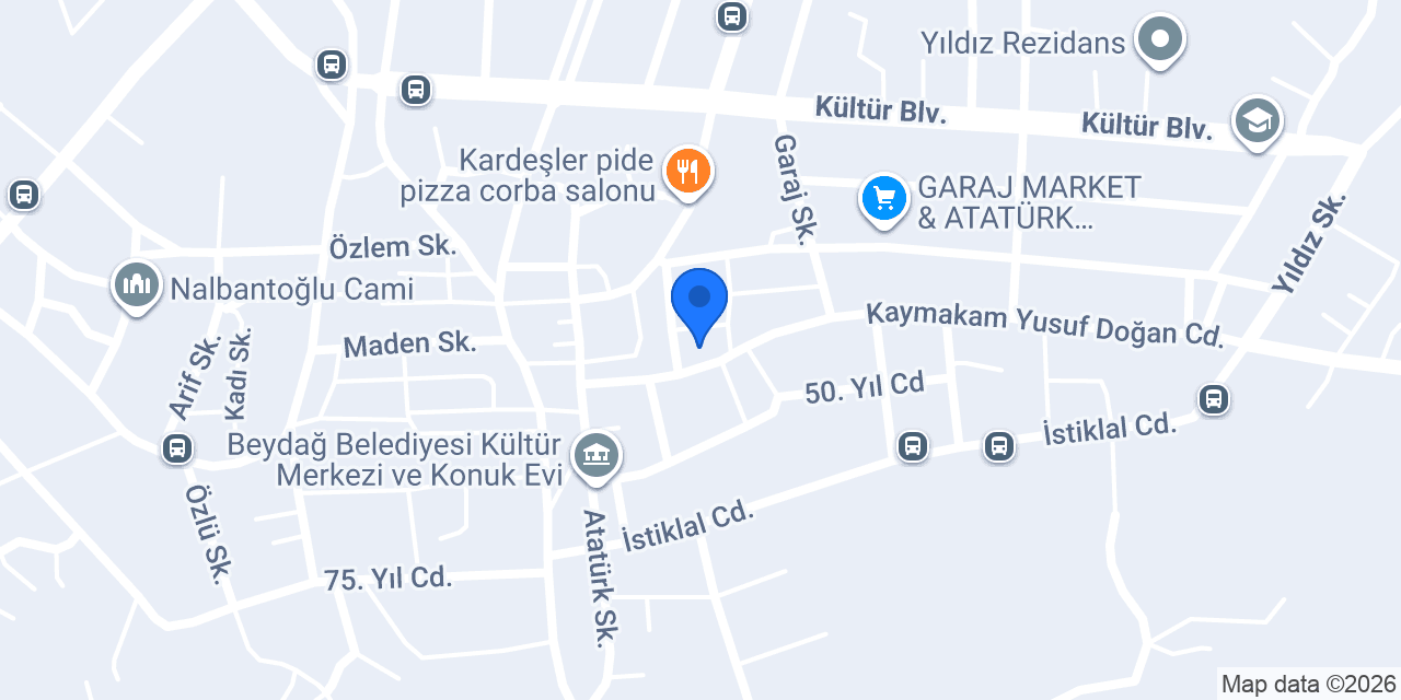 Beydağ Belediyesi konumu