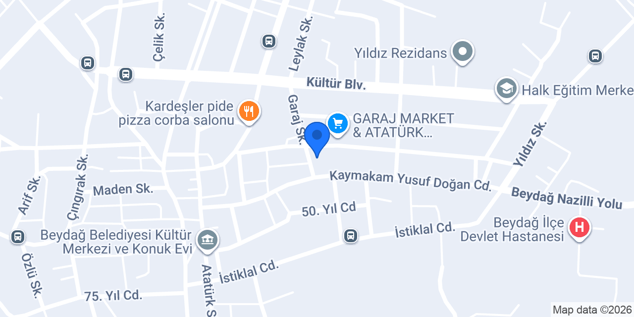 İzmir İtfaiyesi Beydağ Grubu konumu