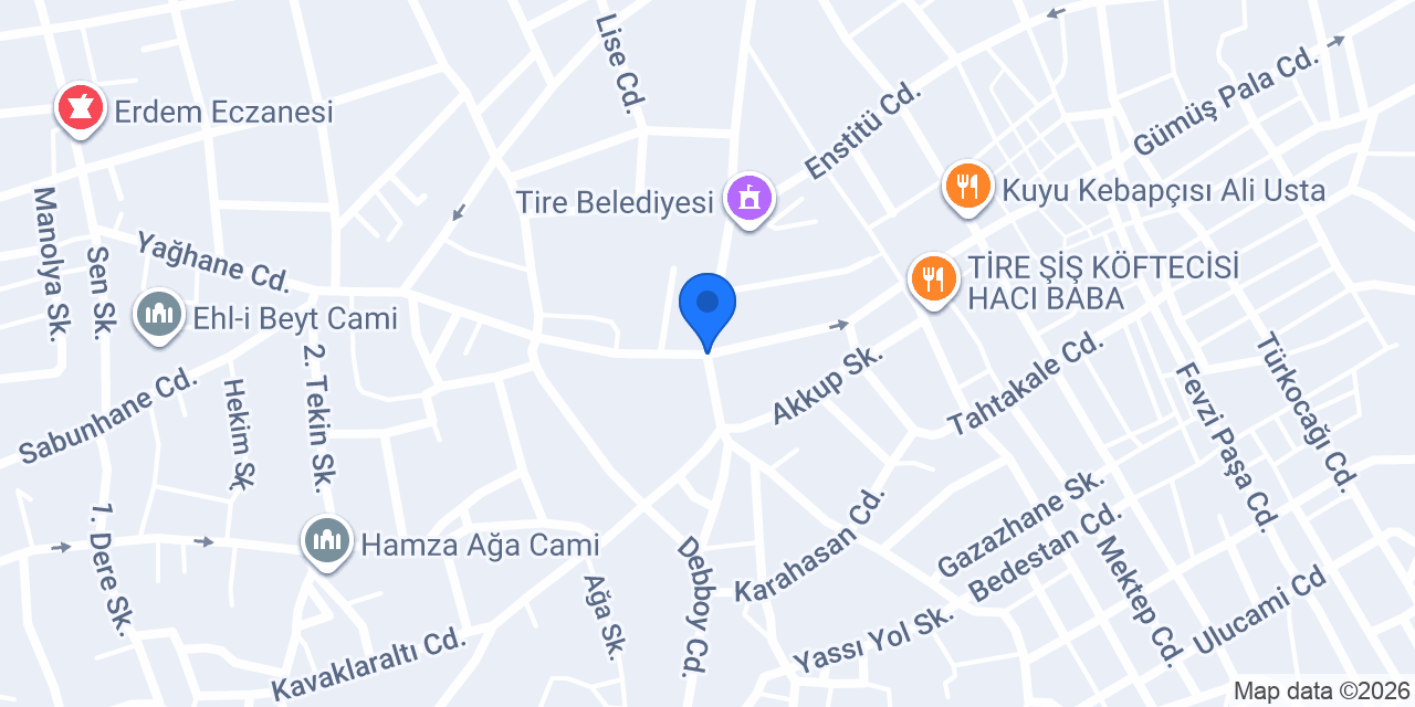 Yeni damla pastanesi konumu