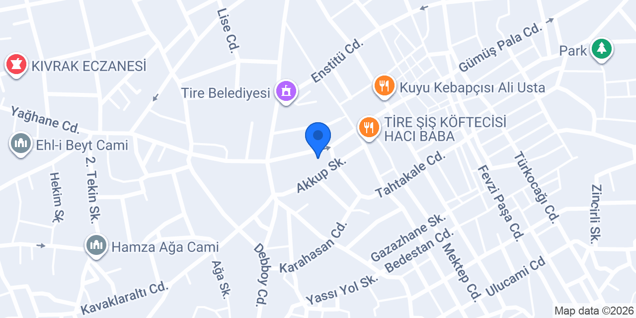 TİRE CANLI ET konumu