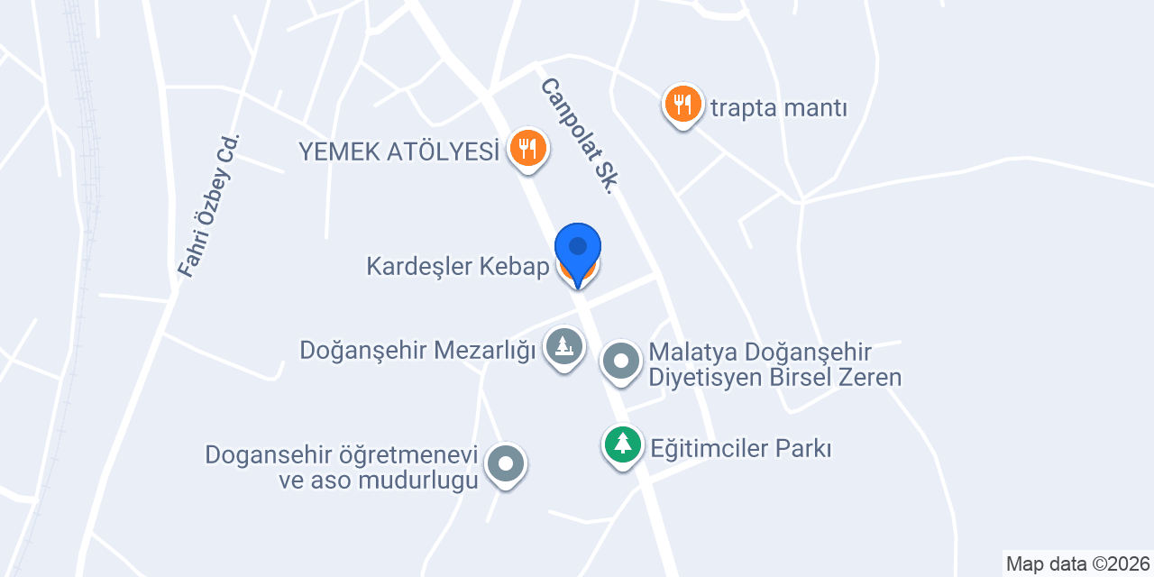 Kardeşler Kebap konumu