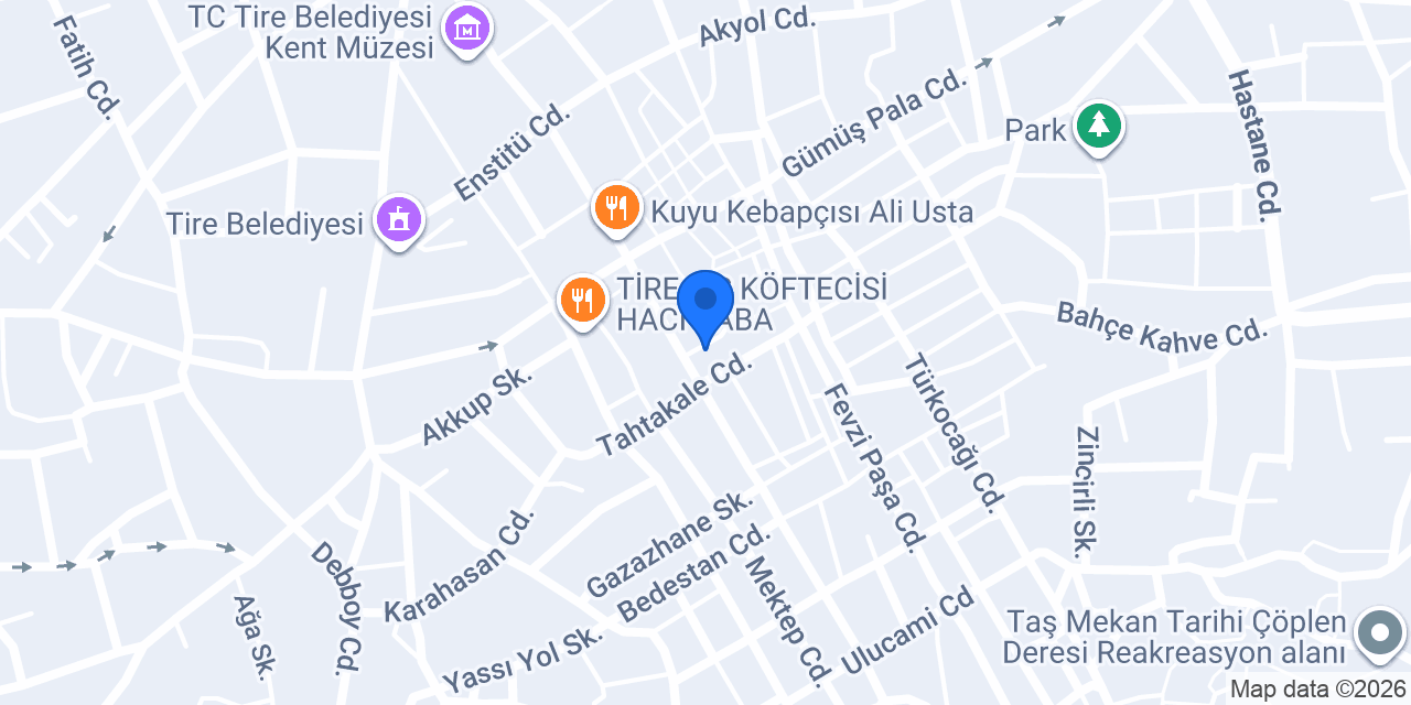 Cızbız cafe konumu