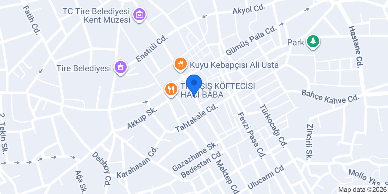 Tire Çiçek Taksi konumu