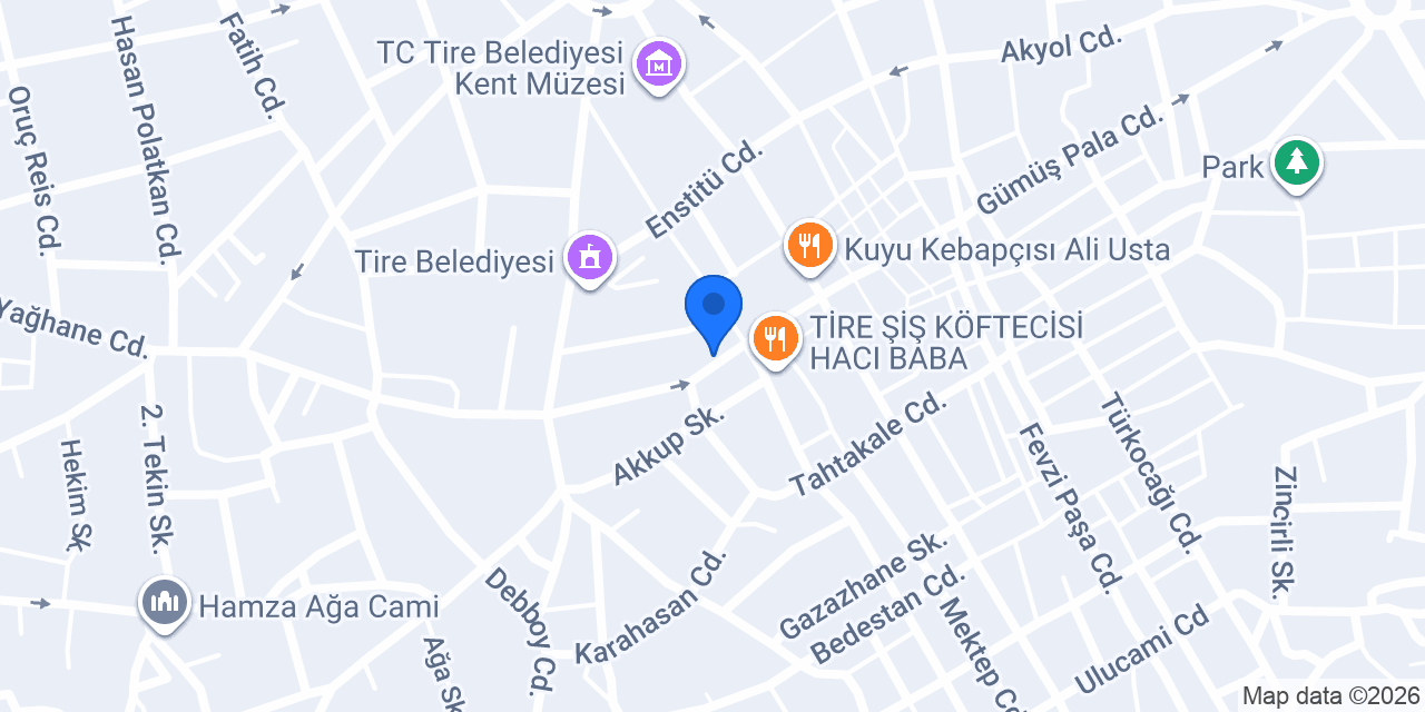 Betusa Hediyelik konumu