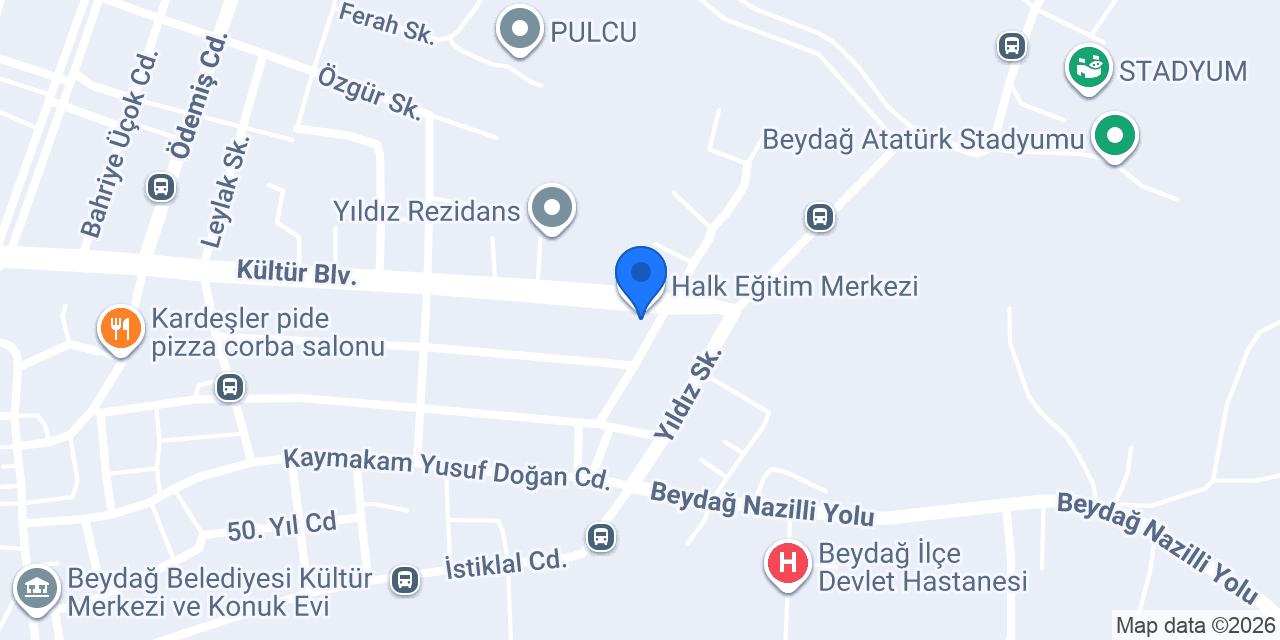 Halk Eğitim Merkezi konumu