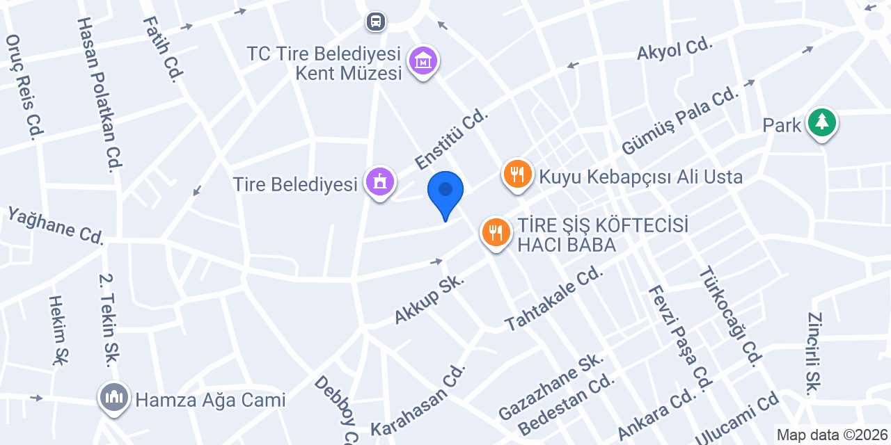 TİRE EZEL ELEKTRİK konumu