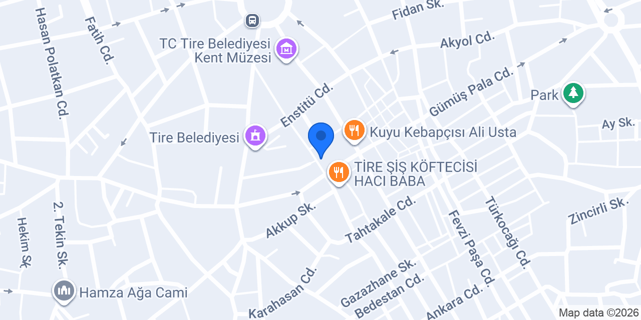 Tire Kayacan Mühendislik konumu