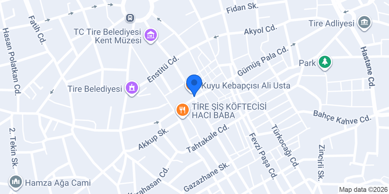 Tire Taksi Ömer Taşkıran konumu