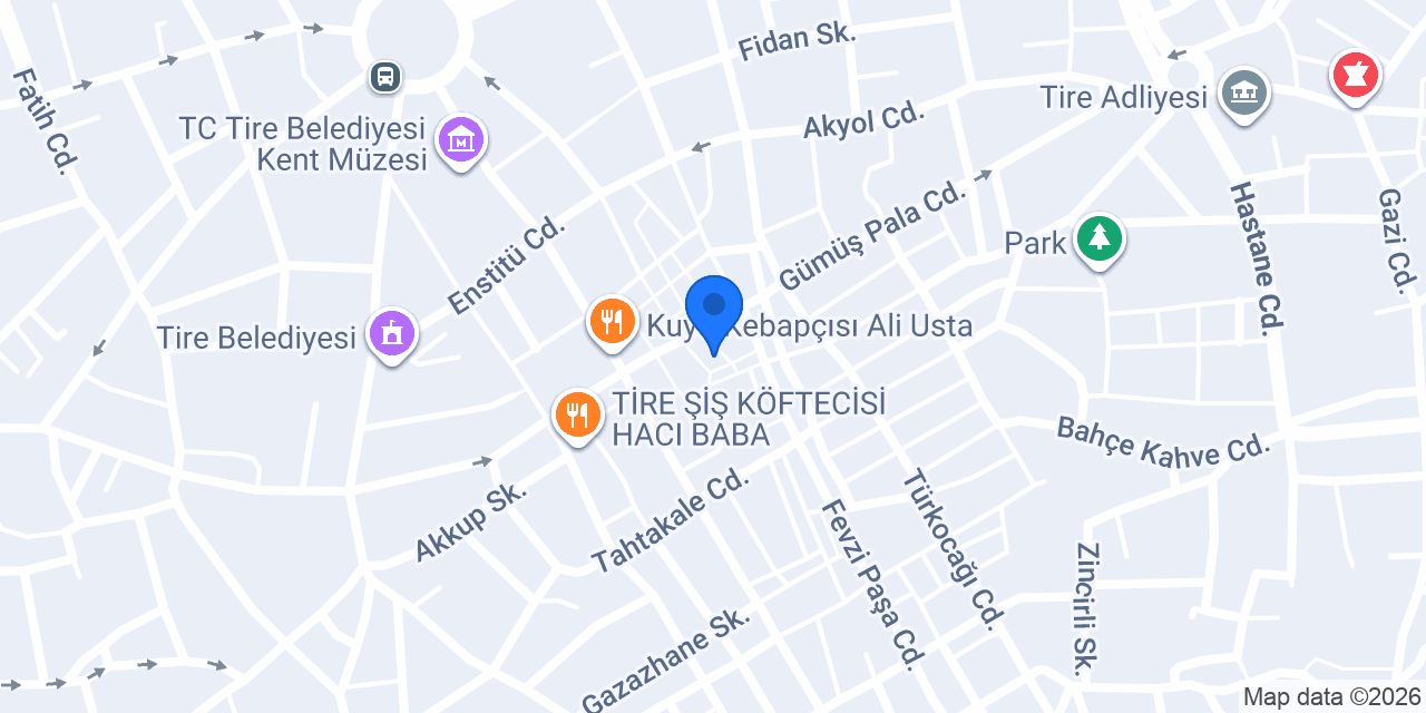 Huzur Kahvesi konumu