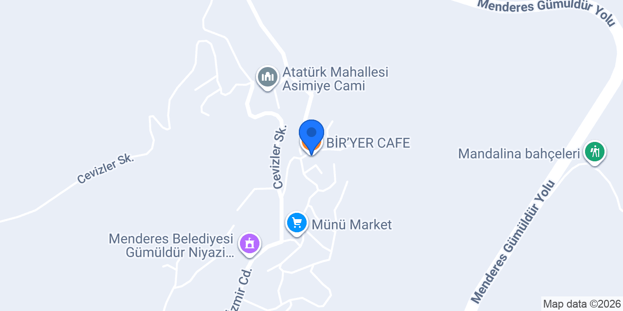BİR’YER CAFE konumu