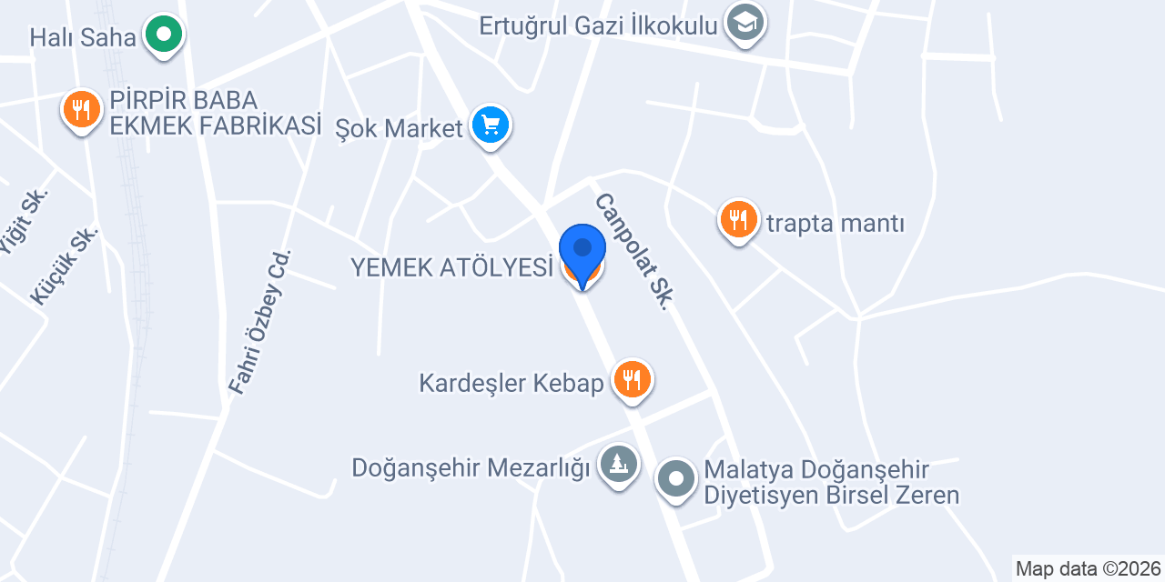 YEMEK ATÖLYESİ konumu