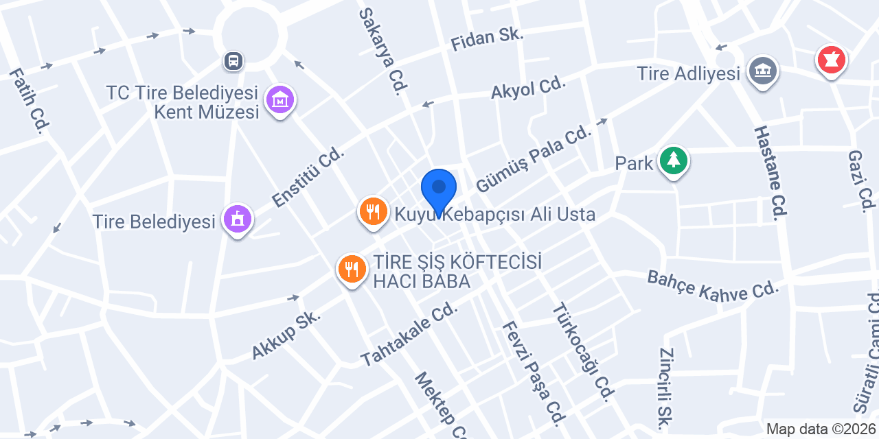 Çelik Ticaret Tire konumu
