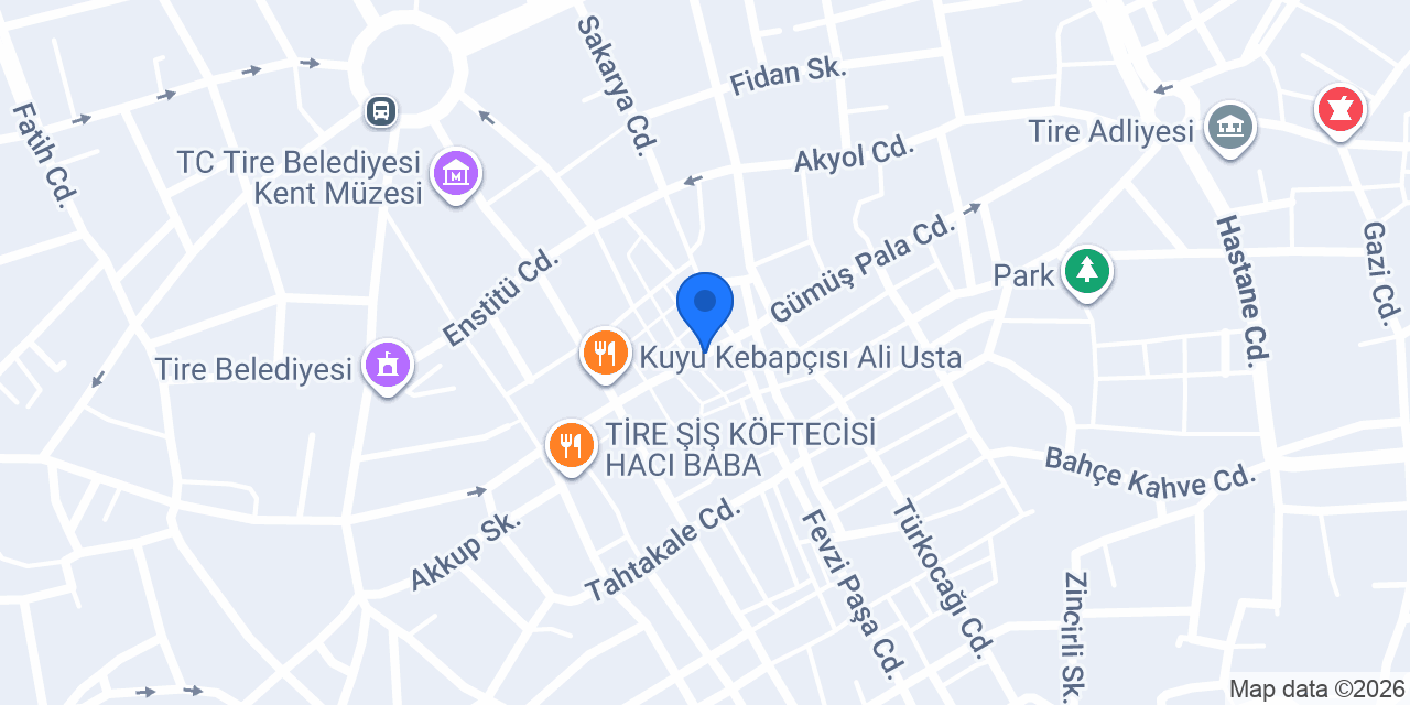 VakıfBank Tire Şubesi konumu