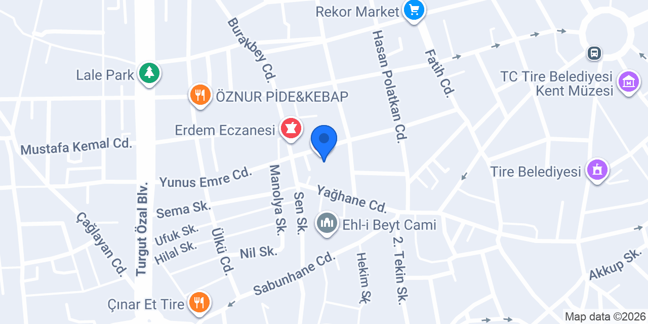 KIVRAK ECZANESİ konumu