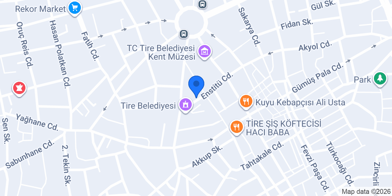 TİRE SU EMLAK konumu
