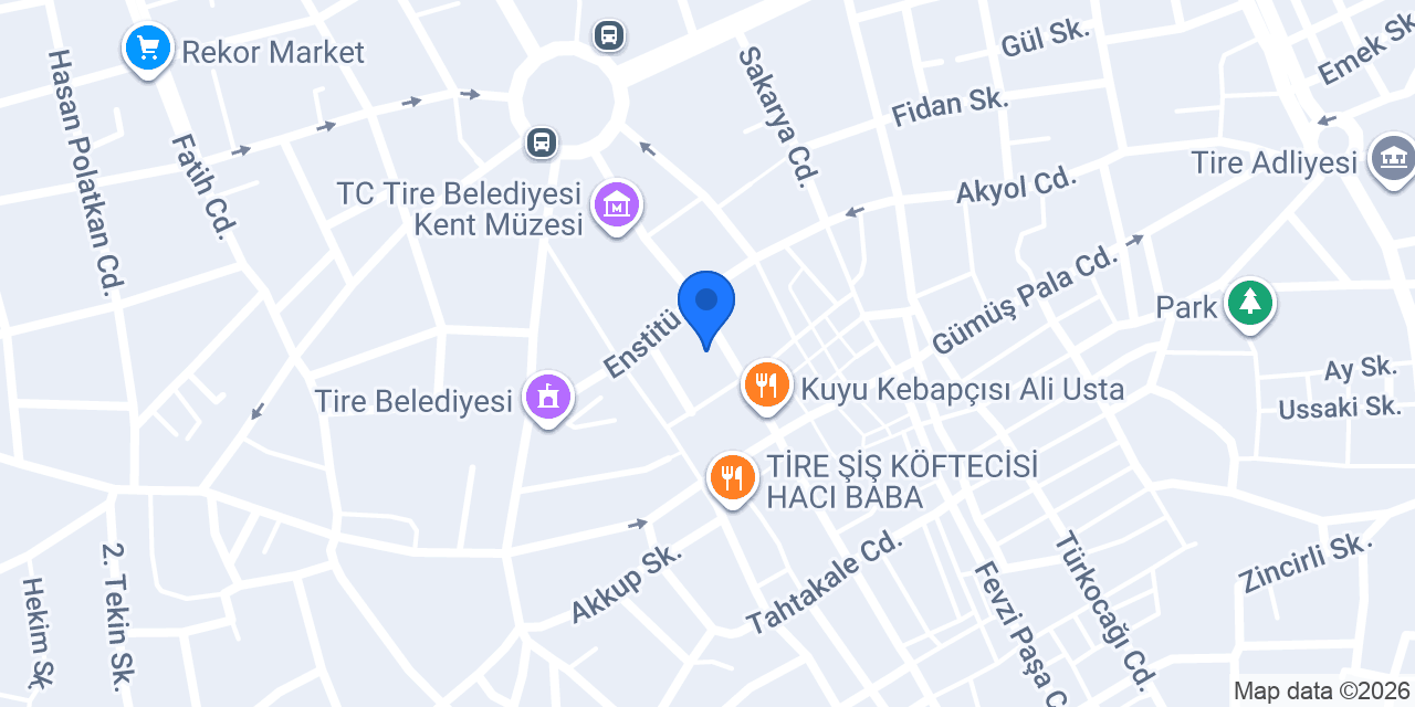 Akbank Tire/İzmir Şubesi konumu