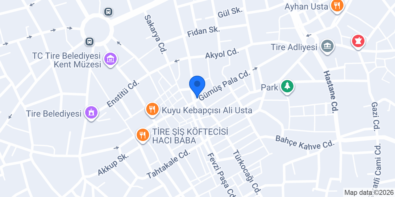 Tire Taksi Sercan Siner 7/24 konumu