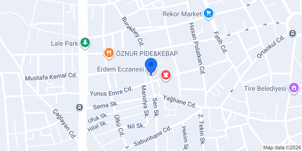 Erdem Eczanesi konumu